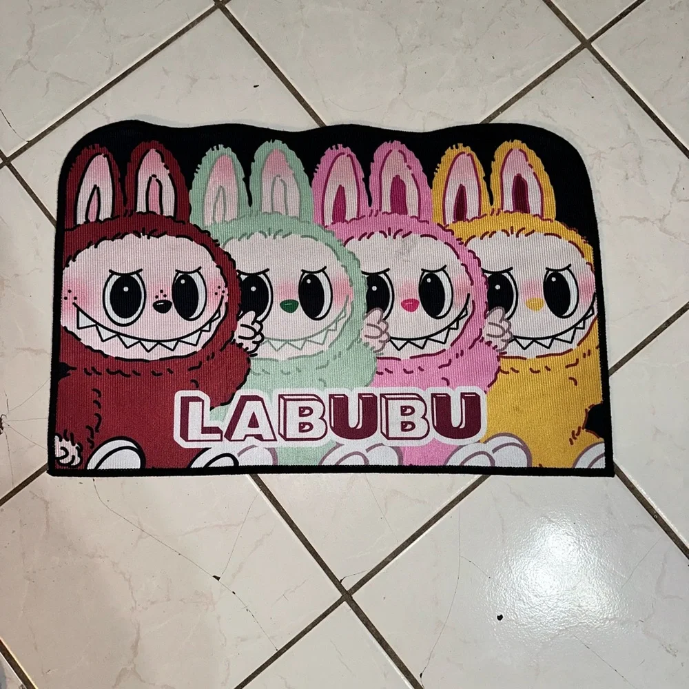 Colorful Labubu Character Rug